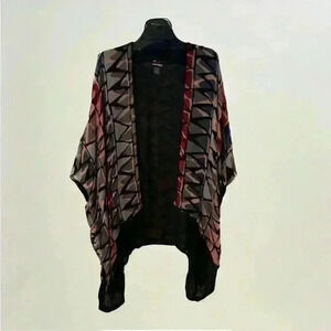 Women’s Vivante Viscose Modal Blend Kimono Shrug Open Front Art to Wear OS